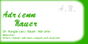 adrienn mauer business card